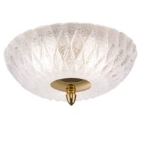 Plafoniera moderna, abajur din sticla transparenta, 3xE27/60W, Diamante 8238, Amplex