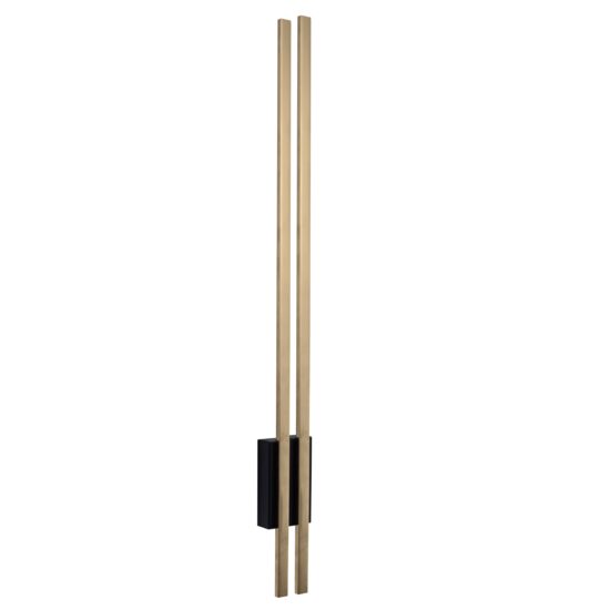 Aplica moderna dubla, neagra-aurie, LED 12W/1800lm/3000K, Ebora 8243, Amplex