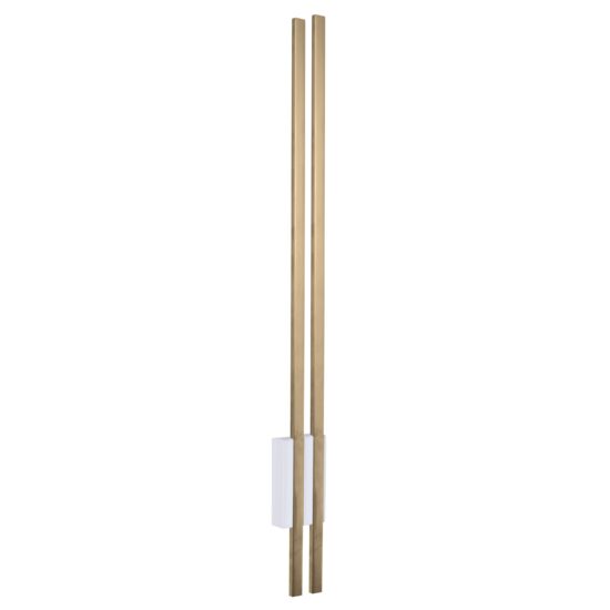 Aplica moderna dubla, alba-aurie, LED 12W/1800lm/3000K, Ebora 8244, Amplex