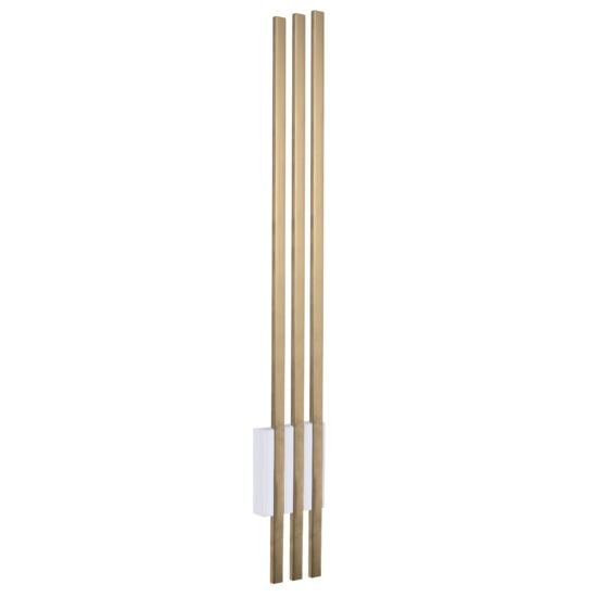 Aplica moderna tripla, alba-aurie, LED 12W/1800lm/3000K, Ebora 8246, Amplex