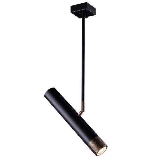 Spot modern negru, stil industrial, 1xGU10/50W, Eido 8266, Amplex