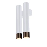 Aplica moderna alba, dubla, stil industrial, 2xGU10/50W, Eido 8271, Amplex