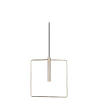 Lustra moderna aurie, patrata, 1xG9/20W, Faro 8289, Amplex
