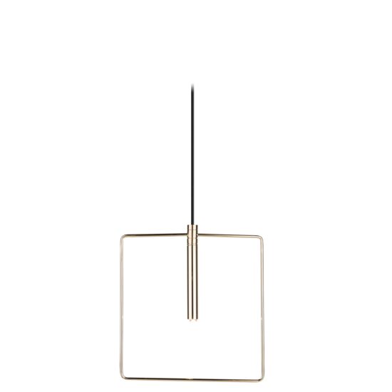 Lustra moderna aurie, patrata, 1xG9/20W, Faro 8289, Amplex