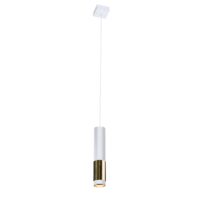 Lustra moderna, alba-aurie, 1xGU10/50W, Kavos 8363, Amplex