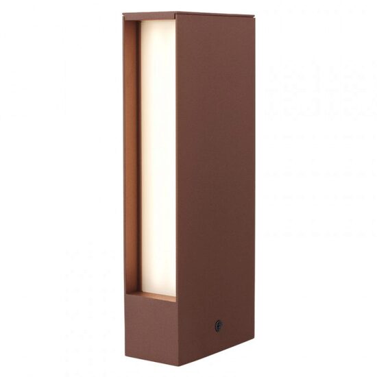 Stalp exterior IP65 modern ruginiu LED 9W/588lm/3000K, Twin 9469 Redo