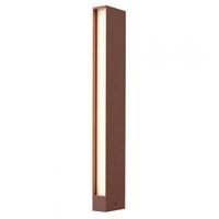 Stalp exterior IP65 modern ruginiu LED 11W/660lm/3000K,Twin 9472 Redo