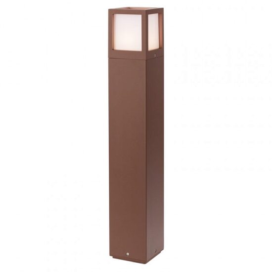 Stalp exterior IP54 modern ruginiu 1xE27/23W, Brick 9645 Redo