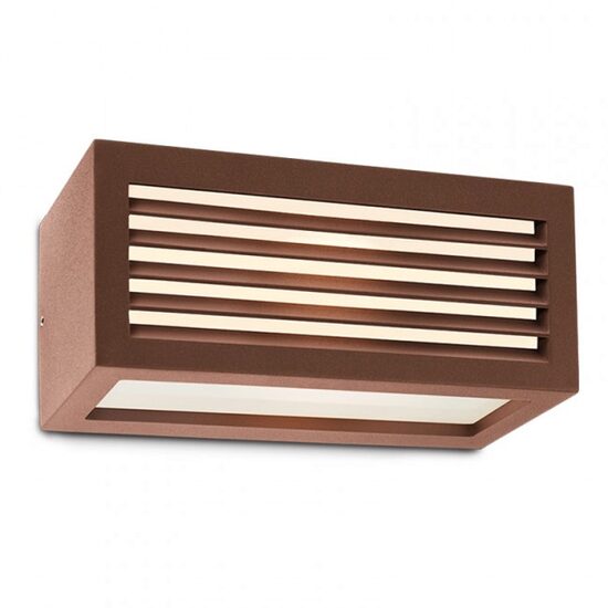 Aplica exterior IP54 moderna ruginie 1xE27/23W, Brick 9899 Redo