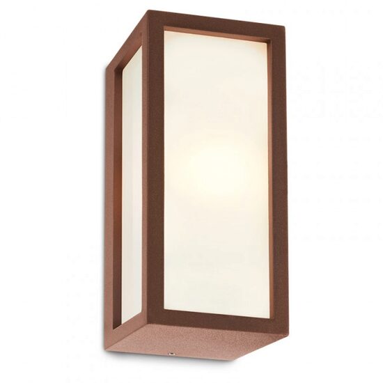 Aplica exterior IP54 moderna ruginie 1xE27/23W, Brick 9897 Redo