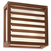 Aplica exterior IP54 moderna ruginie 2xE27/42W, Brick Glass 9895 Redo