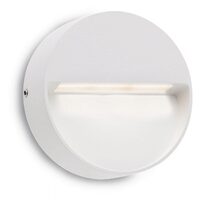 Aplica exterior IP54 alba dispersor sticla LED 3W/160lm/3000K, Even 9148 Redo