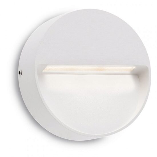 Aplica exterior IP54 alba dispersor sticla LED 3W/160lm/3000K, Even 9148 Redo