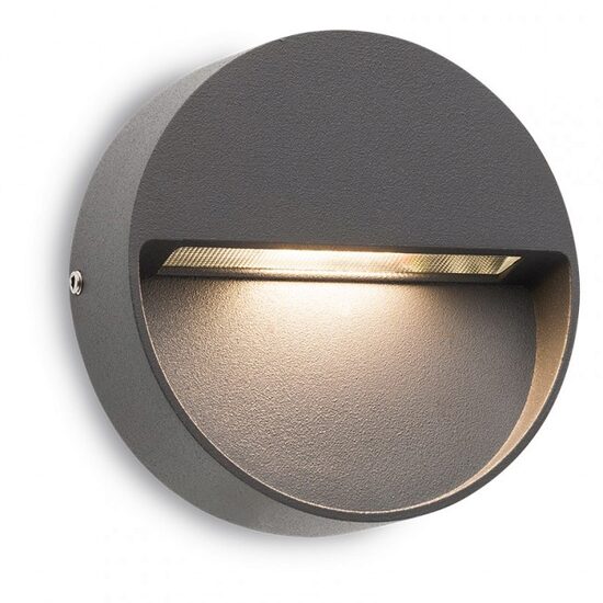 Aplica exterior IP54 gri dispersor sticla LED 3W/288lm/3000K, Even 9149 Redo