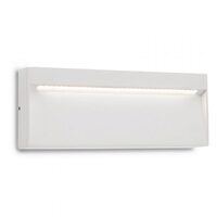 Aplica exterior IP54 alba dispersor sticla LED 6W/572lm/3000K, Even 9152 Redo