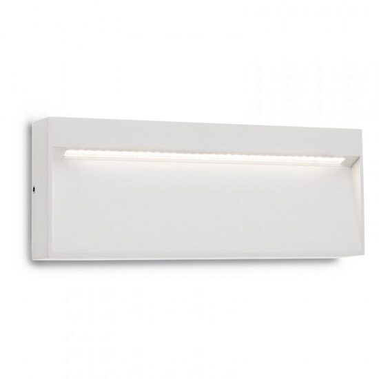 Aplica exterior IP54 alba dispersor sticla LED 6W/572lm/3000K, Even 9152 Redo