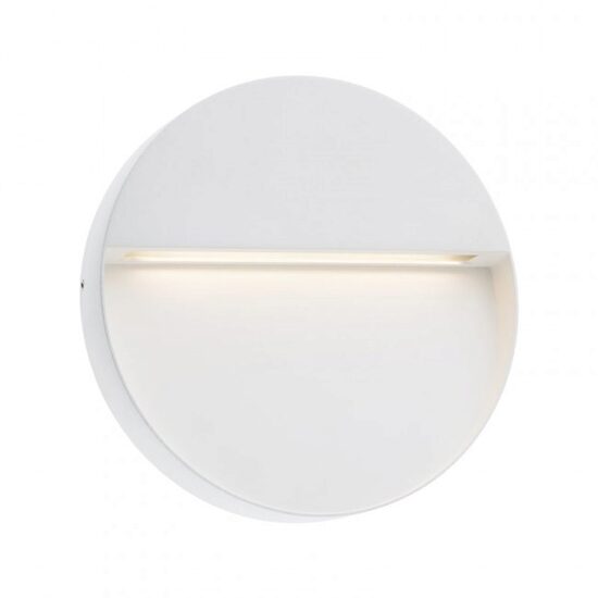 Aplica exterior IP54 alba dispersor sticla LED 9W/420lm/3000K, Even 9626 Redo