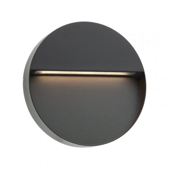 Aplica exterior IP54 gri dispersor sticla LED 9W/420lm/3000K, Even 9624 Redo