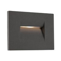 Aplica exterior IP65 gri asimetrica incastrabila LED 3W/106lm/3000K, Inner 9636 Redo