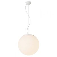 Lustra exterior IP44 alba sferica polietilena 1xE27/23W D38, Baloo 9974 Redo