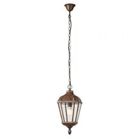 Lustra exterior maro abajur sticla 1xE27/70W, Essen 9659 Redo