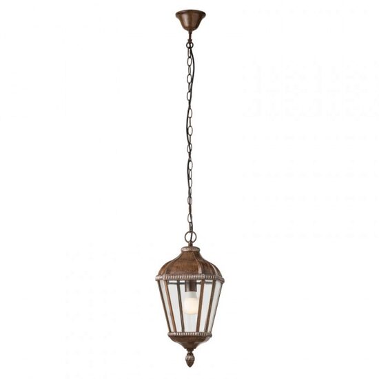 Lustra exterior maro abajur sticla 1xE27/70W, Essen 9659 Redo