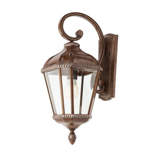 Aplica exterior maro, abajur din sticla, 1xE27/70W, Essen 9657, Redo