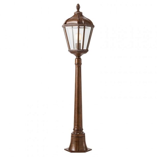 Stalp exterior maro abajur sticla 1xE27/70W, Essen 9661 Redo