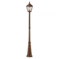Stalp exterior maro abajur sticla 1xE27/70W, Essen 9662 Redo