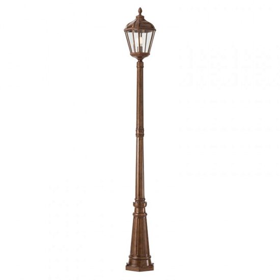Stalp exterior maro abajur sticla 1xE27/70W, Essen 9662 Redo