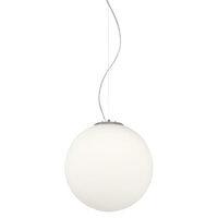 Lustra moderna alba abajur sticla 1xE27/42W,  Ola 01-1066 Redo