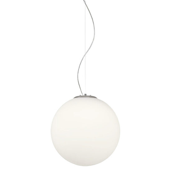 Lustra moderna alba abajur sticla 1xE27/42W,  Ola 01-1066 Redo