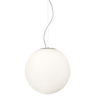 Lustra moderna alba abajur sticla 1xE27/42W, D50, Ola 01-1067 Redo