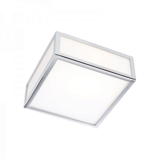 Plafoniera moderna cromata baie IP44 abajur sticla 1xE27/52W, Ego 01-704 Redo