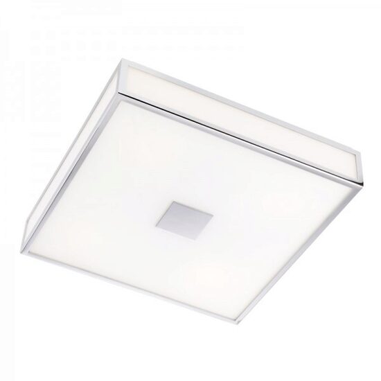 Plafoniera moderna cromata baie IP44 abajur sticla 4xE27/52W, Ego 01-706 Redo