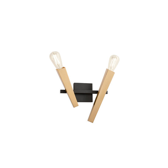 Aplica moderna, neagra-aurie, 2xE27/42W, Galea IGL W2 06 12, Incanti