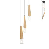 Lustra moderna, neagra-aurie, 6xE27/42W, Galea IGL PR6 06 12, Incanti