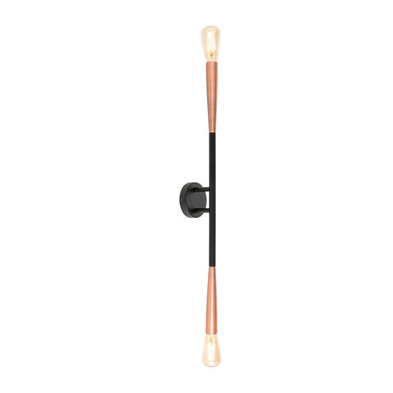 Aplica moderna, neagra-cupru, 2xE27/42W, Havana IHV W2 06 04 B, Incanti