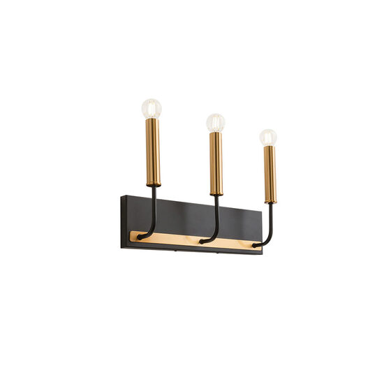 Aplica moderna, neagra-aurie, 3xE14/28W, Konig IKN W3 06 12, Incanti