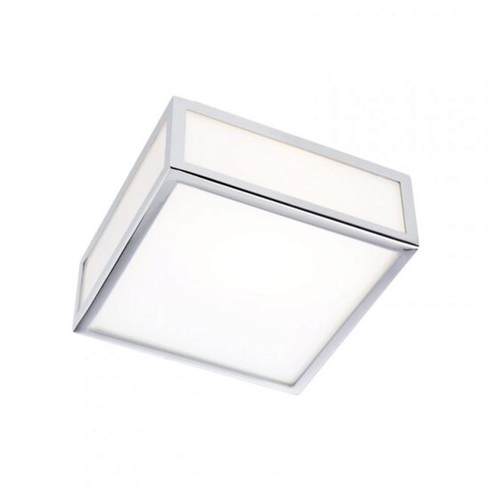 Plafoniera moderna cromata baie IP44 abajur sticla LED 60W/840lm/3000K, Ego 01-1236 Redo