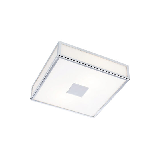 Plafoniera moderna cromata baie IP44 abajur sticla LED 80W/1120lm/3000K, Ego 01-1237 Redo