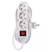 Prelungitor cu 3 prize si intrerupator, 5ml, tip Schuko (CP), Emos P1325R