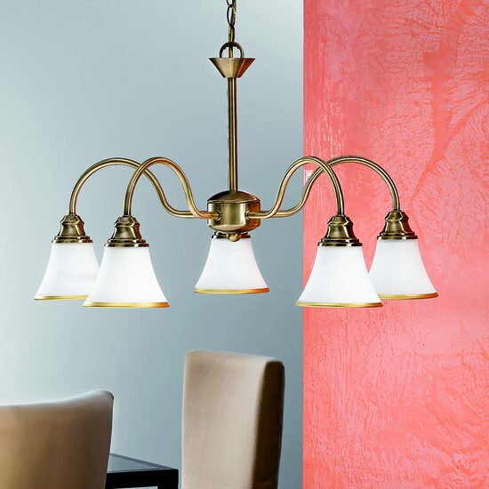 Candelabru clasic alama patinata 5xE14/40W, Maja LU 1700/5 Patina Orion