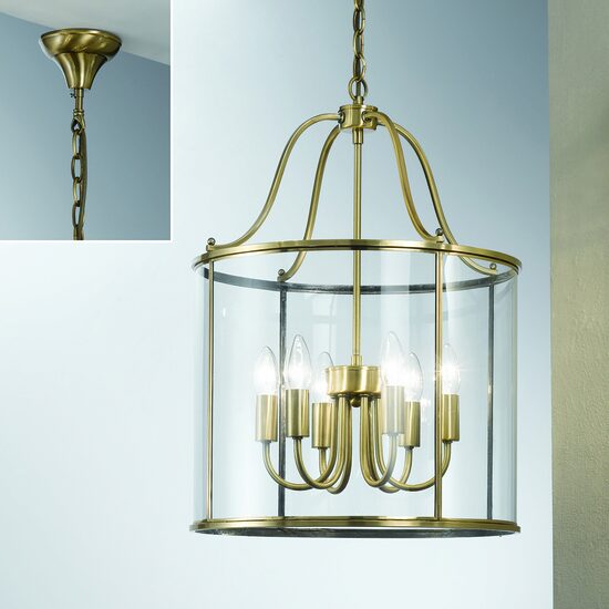 Lustra moderna bronz 6xE14/40W, Bruno HL 6-1678/6 Bronze Orion