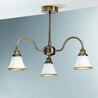 Plafoniera clasica alama patinata 3xE14/40W, Maja DLU 1700/3 Patina Orion