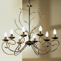 Candelabru clasica maro antichizat 8xE14/40W, Luca LU 1571/8 Antik Orion