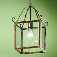 Lustra clasica aurie 1xE27/60W, Manto HL 6-1533/1 Antik-Gold Orion