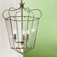 Lustra clasica aurie 4xE14/40W, Manto HL 6-1533/4 Antik-Gold Orion