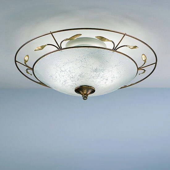 Plafoniera clasica maro antichizat 2xE14/40W, Luca DL 7-338/2 Antik Orion