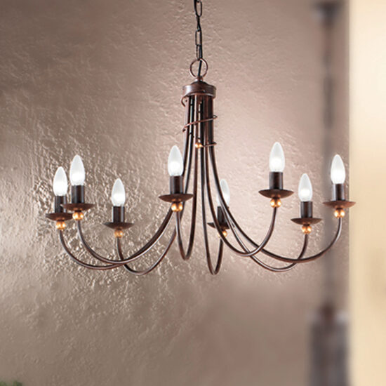 Candelabru florentin 8xE14/40W, Giovanni LU 1632/8 Antik Orion